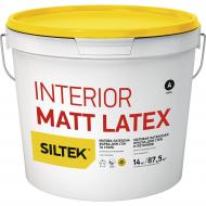 Краска латексная Siltek Interior Matt Latex База А глубокий мат белый 14 кг