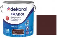 Емаль алкідна алкідна Dekoral Емаколь глянець RAL 8017 коричневий темний 2,5 л