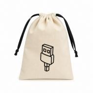 Органайзер Organize Gadget хлопковый для зарядок и гаджетов 20*30 см (светлый) бежевый