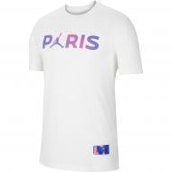Футболка Nike M J PSG WORDMARK TEE CZ0797-100 р.2XL белый