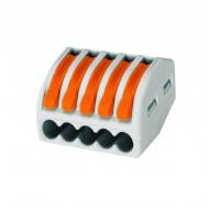 Колодка клеммная ElectrO СВ-5 5 отверстий сечение 15-40 кв.мм 32А 400В с нажимным рычагом SV5325