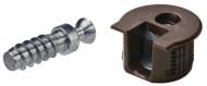 Болт стяжки Hafele RAFIX 16 мм комплект с коричневым корпусом упаковка 4 шт 263.10.103	263.20.141