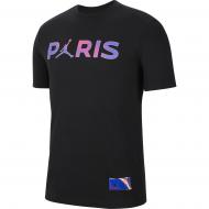 Футболка Nike M J PSG WORDMARK TEE CZ0797-010 р.S черный Футболка Nike M J PSG WORDMARK TEE CZ0797-010 р.S черный