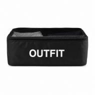 Органайзер текстильний Organize M-Bag-L OUTFIT бавовняна для речей чорна 300x400 мм