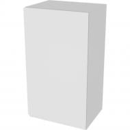 Шафа Влада (В 40/40Ск права) білий шовк/попелястий Світ Меблів