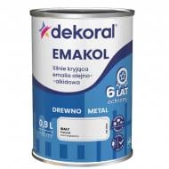 Алкидная Dekoral Эмаколь глянец RAL 8017коричневый темный 5 л