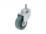 Ролик мебельный резиновый штифт М8 D35 мм Україна