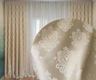 Штора Бомонд 200x255 бежевий Декор-ін