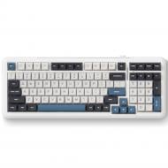 Клавіатура бездротова MChose (K99-3A) white/navy blue