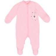Комбинезон ясельный для девочки Татошка р.62 розовый с рисунком 1502306рож