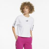 Футболка Puma Power Tape Cropped Tee 84711602 р.XS белый