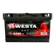 Аккумулятор автомобильный Westa 80Ah 800A 12V «+» справа (AGM80)