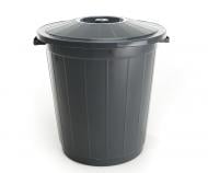 Контейнер для сміття Горизонт 65 л сірий GR-02043
