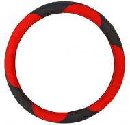 Чохол на кермо Elegant M EL 105 480 чорний із червоним