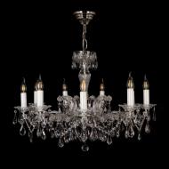 ВИТРИНА! Люстра подвесная ArtGlass 8x40 Вт E14 латунь/хрусталь E 0101/09/30 CL