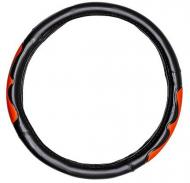 Чохол на кермо Elegant M EL 105 495 чорний із червоним