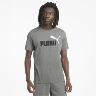 Футболка Puma ESS+ 2 Col Logo Tee 58675903 р.S серый