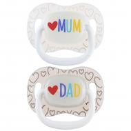 Пустушка симетрична Canpol Babies LoveMum&Dad 2 шт. (34/940)