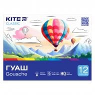 Краска гуашевая 12 цветов Classic 20 мл K-063 KITE