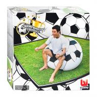 Кресло надувное Bestway 75010 114х112 см бело-черный