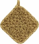 Прихватка Цветы 20*20 см 20x20 см коричневый Прованс