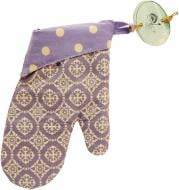 Прихватка-варежка Ажур-Лаванда 16x26 см лавандовый Прованс