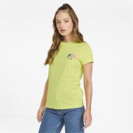 Футболка Puma SWxP Graphic Tee 53355929 р.L салатовый