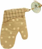 Прихватка-варежка Горох 16x26 см кремовый Прованс