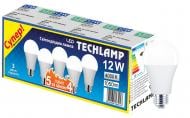Лампа світлодіодна Techlamp Промо 4+1 12 Вт A60 матова E27 220 В 4000 К LED A60 12W 4000К E27