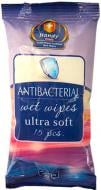 Влажные салфетки Eco Relax Antibacterial 15 шт.
