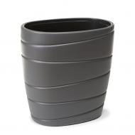 Вазон пластик PASSA 60х40х60 см овальний антрацит Lamela (9828548)