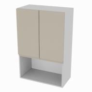 Шкаф Влада (В 60 2Д п/микроволн. (920)) айвори/пепельный Світ Меблів