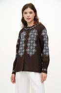 Блуза Галерея льону Геля р. 48 коричневий 9353/48/1547