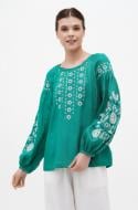 Блуза Галерея льна Ласка р. 40 зеленый 9335/40/1788