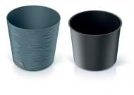 Горшок для цветов Prosperplast Furu 250 мм низкий с вкладышем голубой круглый 7,5 л (57178-5415)
