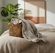 Покрывало вафельное Romb Home 220x240 см La Nuit светло-серый