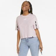 Футболка Puma Power Tape Cropped Tee 84711616 р.L розовый