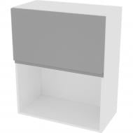 Шафа Влада (В 60Б п/мікрохв.(720)) сірий оксамит/білий Світ Меблів