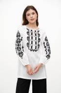 Вишиванка Галерея льону Гойра р. 44 біло-чорний 9354/44/147