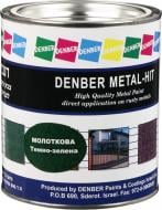 Краска Denber Metal Hit молотковая темно-зеленый глянец 0,75 л