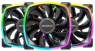 Набір вентиляторів для корпусу Montech AX120(B3I1) Black