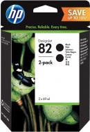 Картридж HP 82 2-pack P2V34A black