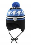 Шапка-шлем для мальчика Reima р.50 синий с черным 518560-6321