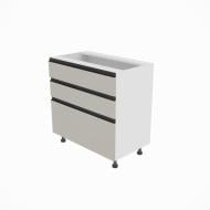 Тумба нижняя Софи ( Н 80 3Ш (2+1) LUX ) кашемир/белый Світ Меблів Тумба нижняя Софи ( Н 80 3Ш (2+1) LUX ) кашемир/белый Світ Меблів