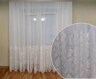 Тюль Королевская лилия с вышивкой 500x260 белый Декор-ін