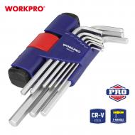 Набір ключів шестигранних WORKPRO WP222027