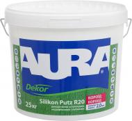 УЦЕНКА! Декоративная штукатурка короед Aura® Dekor Silikon Putz R20 25 кг белый (УЦ №2996)