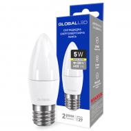 Лампа світлодіодна Global 5 Вт C37 матова E27 220 В 3000 К 1-GBL-131