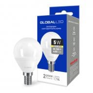 Лампа світлодіодна Global 5 Вт G45 матова E14 220 В 3000 К 1-GBL-143