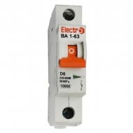 Автоматический выключатель ElectrO ВА1-63 10kА 1P 63А D 10VA63D1063